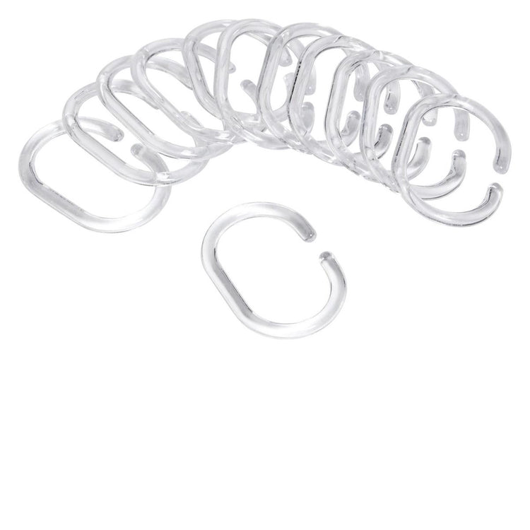 Differnz - Duschvorhangringe - c-Moll - transparent
