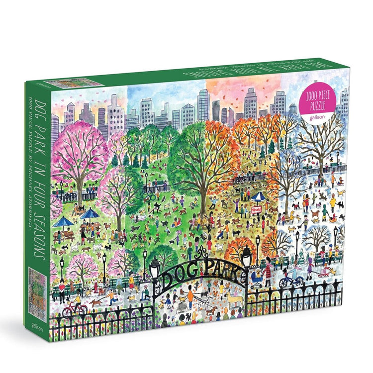 Michael Storrings Dog Park in Four Seasons 1000-teiliges Puzzle