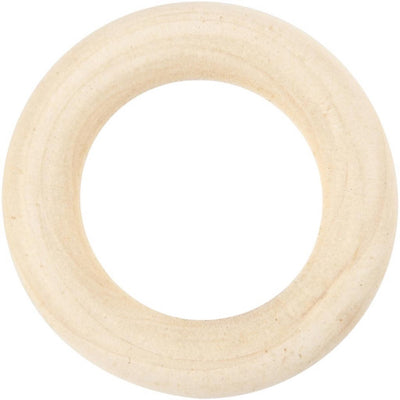Creativ Company Ring Holz, D 35 mm, 8 Stück, 1 Box