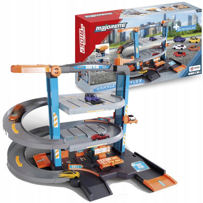 Majorette City Flex-Parkhaus mit 5 Stadtautos – 3+ Jahre