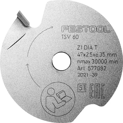Festool Durchmesser 47 x 6,35 x 2,5 mm T1 Universal-Ritzsägeblatt – 577082