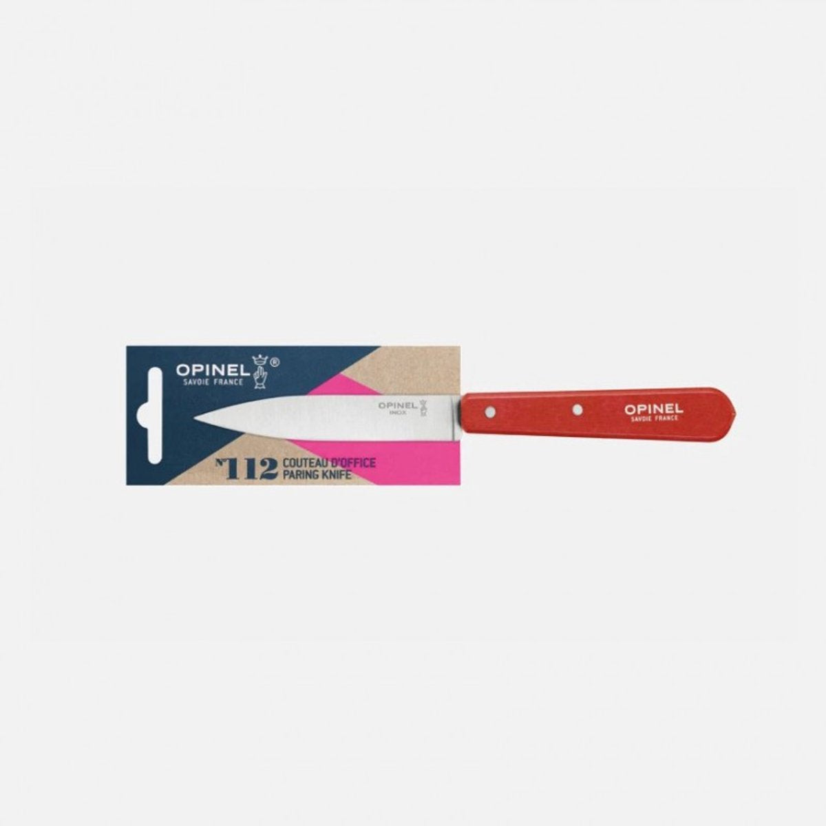 Opinel Büromesser Nr. 112 – vielseitiges Küchenmesser – rot