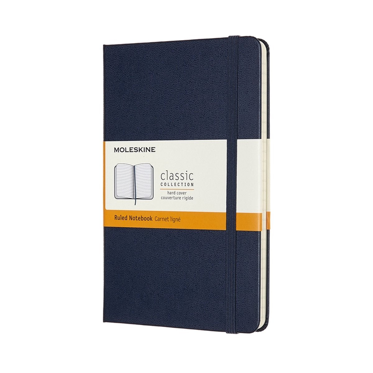 Klassisches Moleskine-Notizbuch – mittelgroß – Hardcover – liniert – Saphirblau