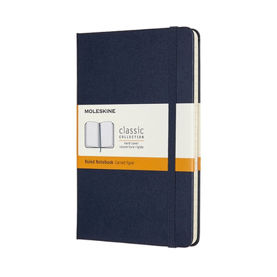 Klassisches Moleskine-Notizbuch – mittelgroß – Hardcover – liniert – Saphirblau