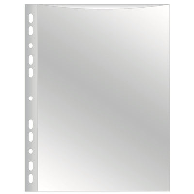 Q-Connect perforierte Showtasche A4, 11-Loch-Perforation, kristallklar, 100 Mikron