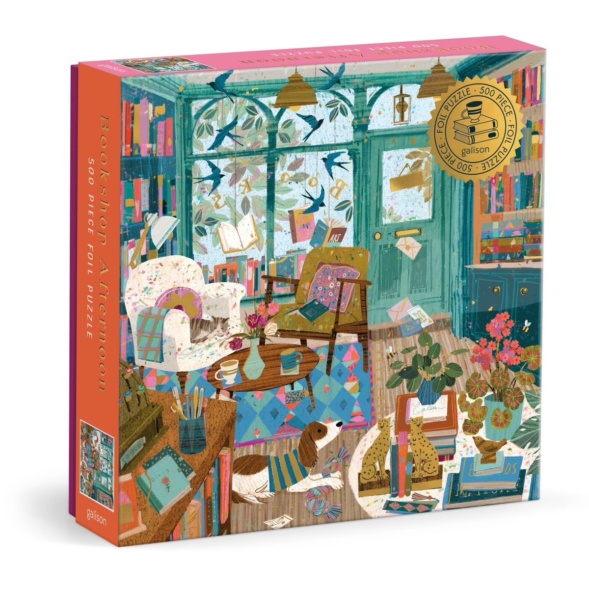 Buchladennachmittag 500-teiliges Folienpuzzle