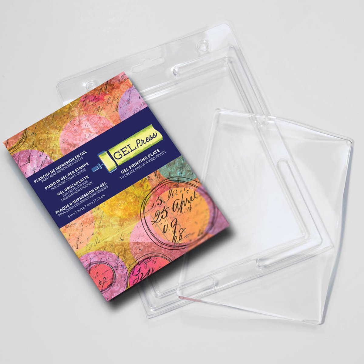 Gelpress-Druckplatte – Gel – Rechteck – 12,7 x 17,78 cm