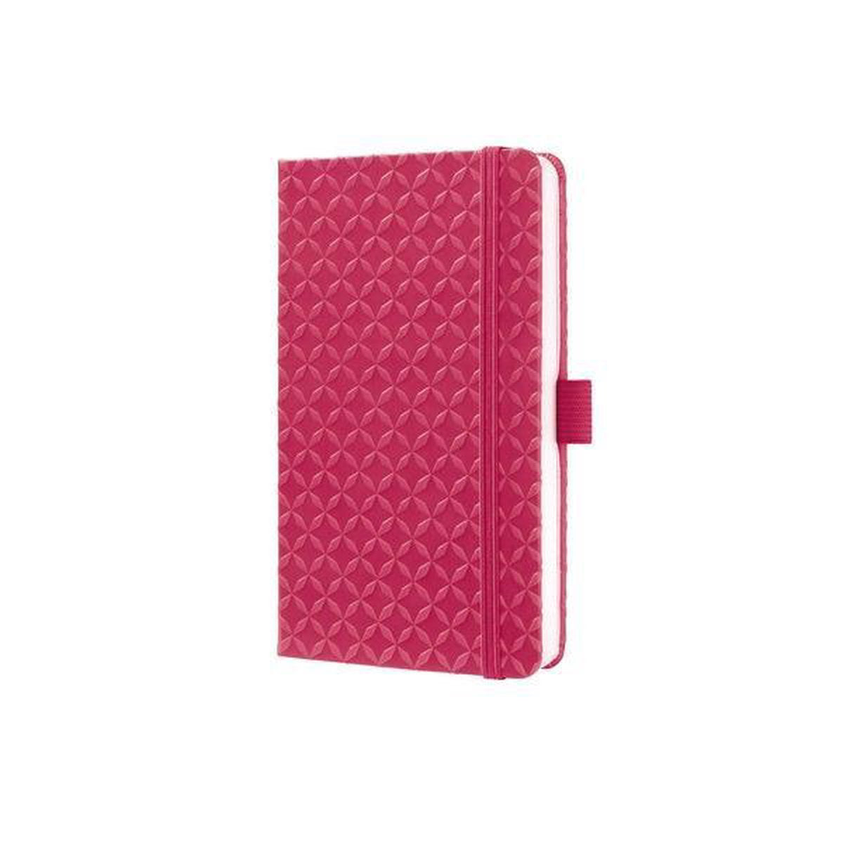 Sigel – Notizbuch – Jolie Flair – A6 – Hardcover – 174 Seiten – Linie – 80-Gramm-Papier – Fuchsia-Pink – Si-JN104