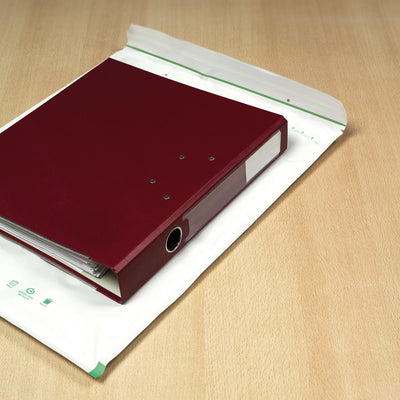 Raadhuis Luftpolsterumschlag – 370 x 480 mm – K20 – mit Klebestreifen – weiß – 50 Stück – rd-306620