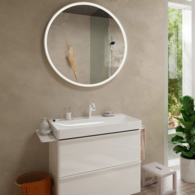 Hansgrohe tecturis s – Waschtischarmatur – Einhebelbedienung – Kaltstart energiesparend – mit Ablassschraube – Größe 110 mm – Chrom