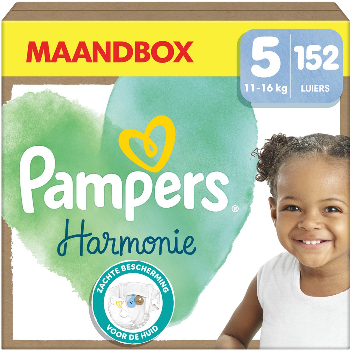 Pampers Harmony Windeln Größe 5, 152 Windeln, 11kg-16kg