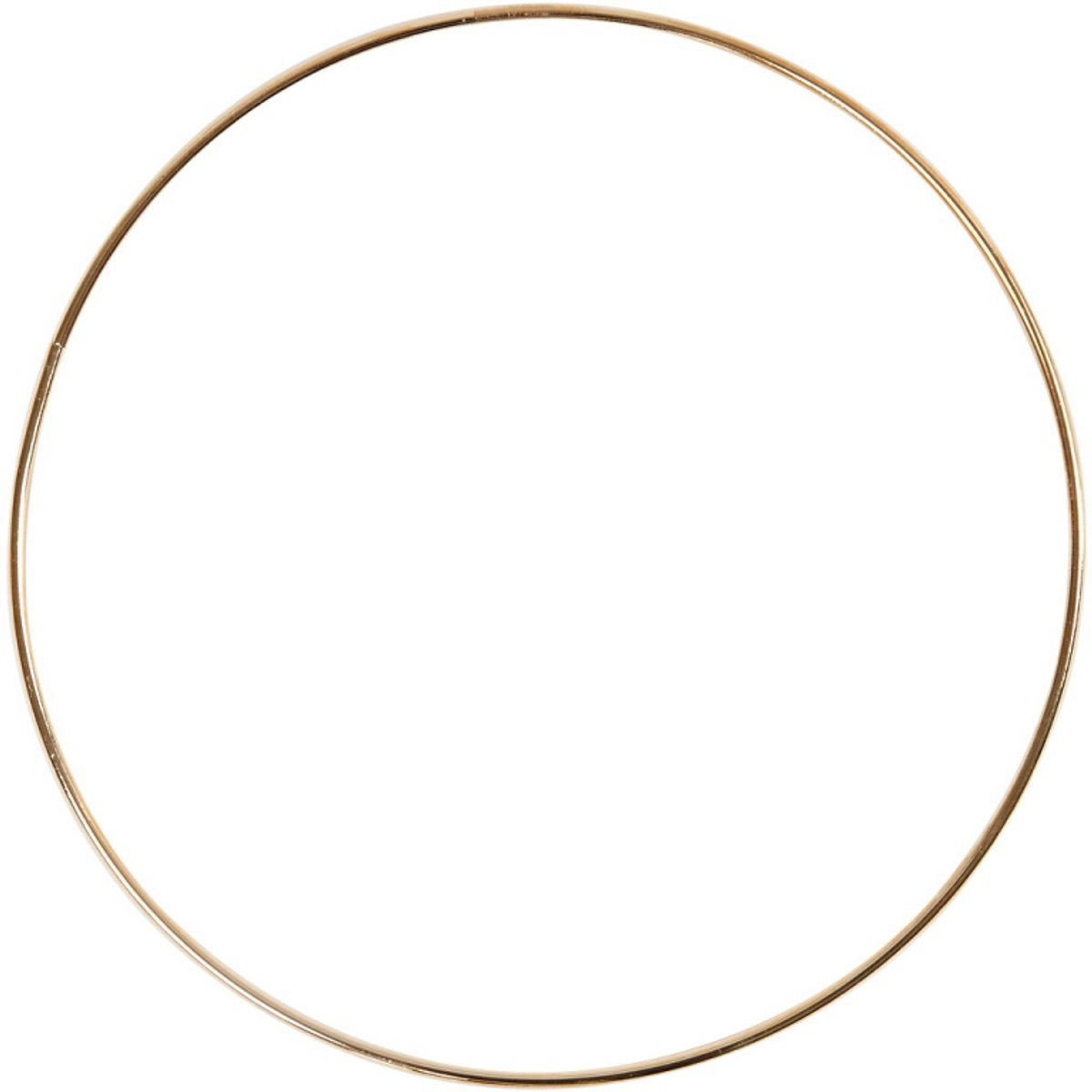 Metalldrahtring Gold, 20 cm