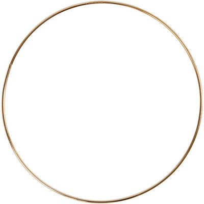 Metalldrahtring Gold, 20 cm