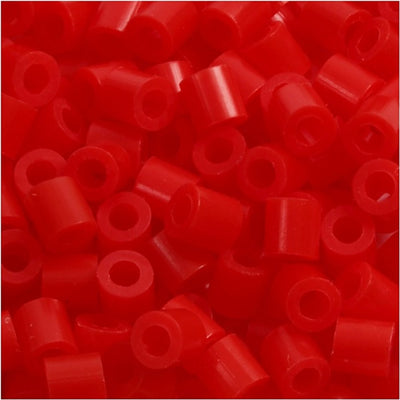 Nabbi Fotoperlen, Größe 5x5 mm, Lochgröße 2,5 mm, mittel, rot (19), 6000 Stück 1 Box