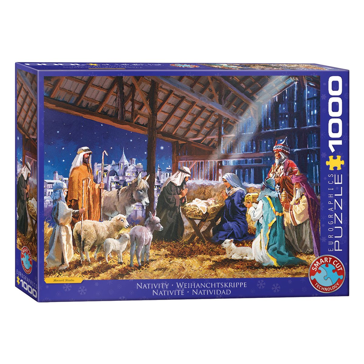Eurographics – Krippe [Krippe] – Macneil Studio – 1000 Teile 68 x 48 cm (B x H) – Puzzle