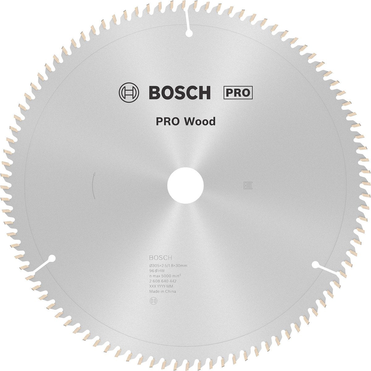 Bosch Zubehör Kreissägeblatt Optiline Wood 305 x 30 x 2,5 mm, 96 1 St. - 2608640442