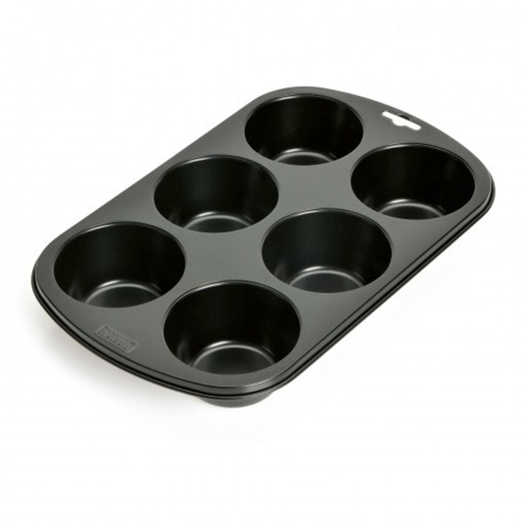 Kaiser Muffin-Backform – für 6 große Muffins – antihaftbeschichtet – schwarz – für einfaches Backen
