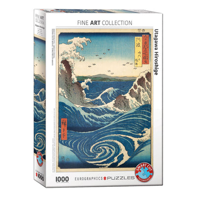 Eurographics – Narutos Wirbel (Naruto no Uzushio) – Utagawa Hiroshige – 1000 Teile – Kunstpuzzle
