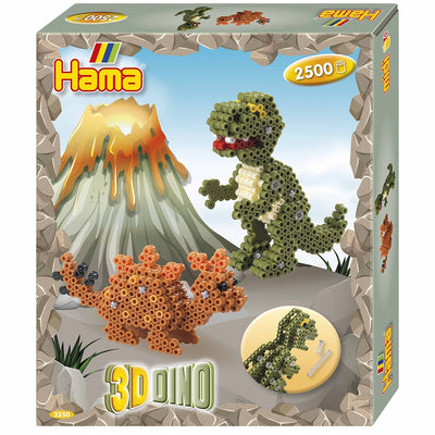 Hama Bügeln Perle Set 3D Dino, 2500st.