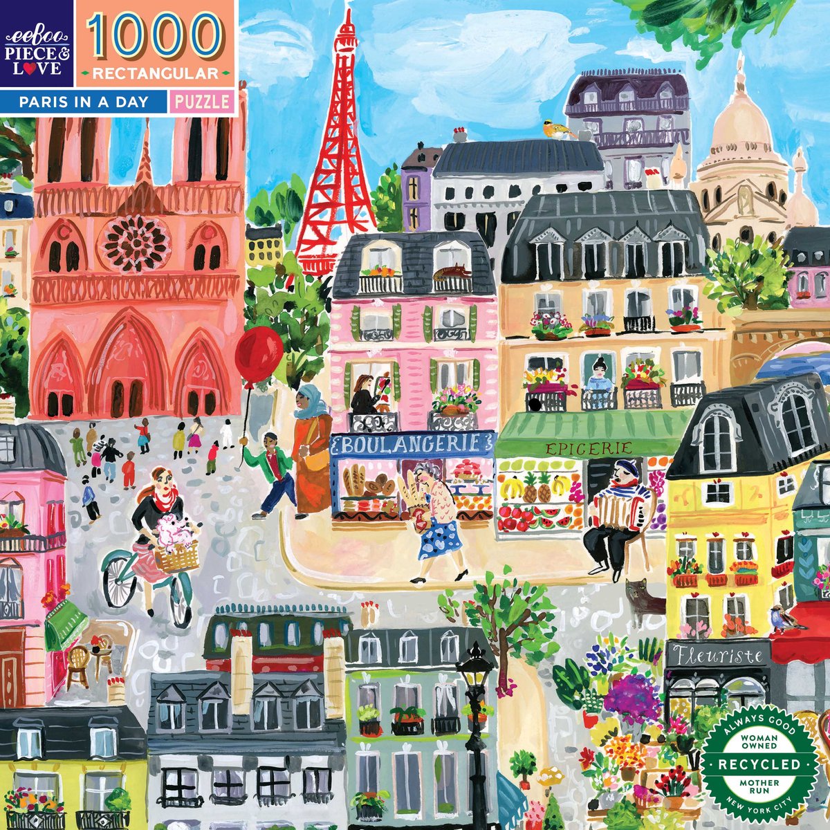 Eeboo Paris an einem Tag (1000)