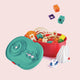 Hape Quadrilla Stack Track Bucket Set – Murmelbahn Bauset 90 Teile, Spielzeug ab 4 Jahren
