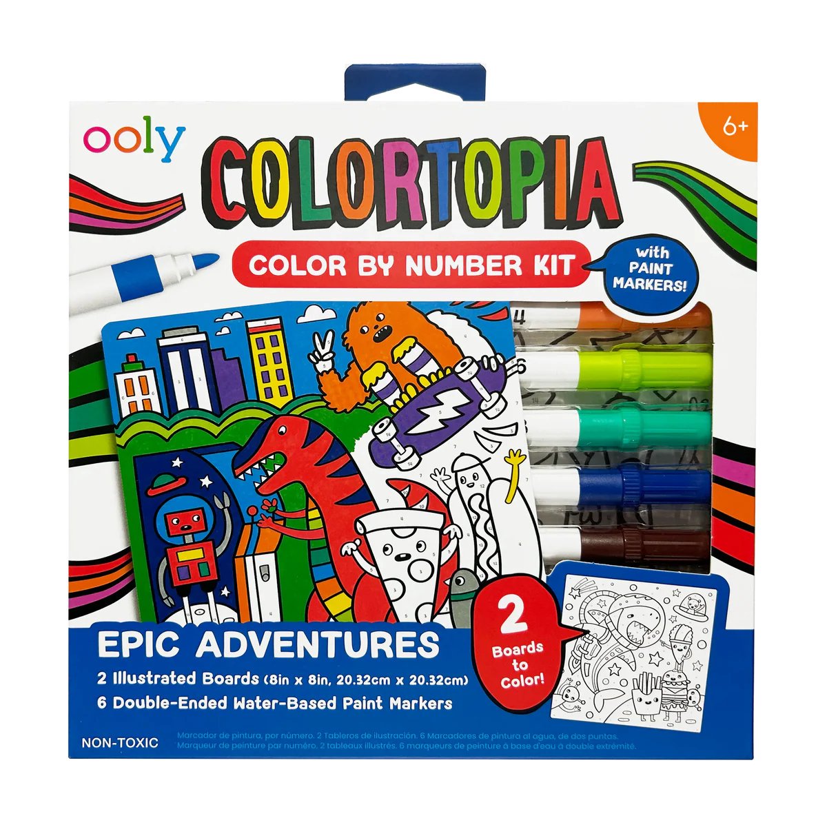 Ooly – Colortopia – Malen nach Zahlen – epische Abenteuer
