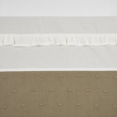 Meyco Baby-Rüschenbettlaken – gebrochenes Weiß – 75 x 100 cm – 0,3 Tog