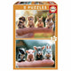 Educa - Puzzle - Tierbabys - 2 x 20 Teile - Kinderpuzzle