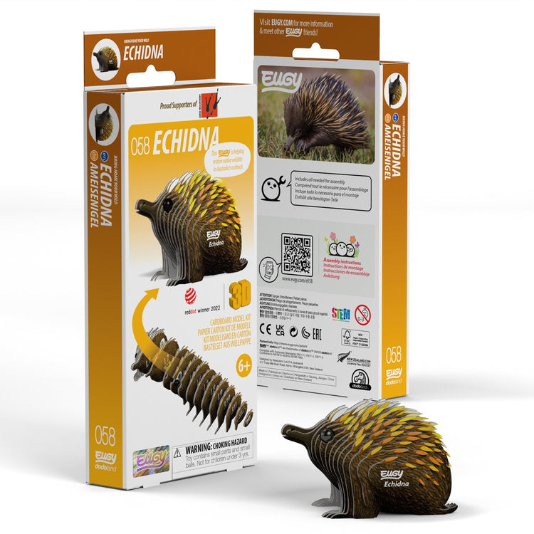 Eugy 3D-Puzzle – Ameisenigel – Wildtiere – nachhaltig – alle sammeln – 6 Jahre