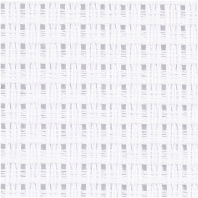 Creativ Company Aida, Größe 50x50 cm, 43 Quadrate je 10 cm, weiß, 1 Stück