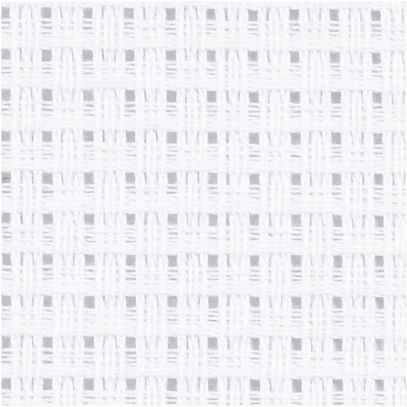 Creativ Company Aida, Größe 50x50 cm, 43 Quadrate je 10 cm, weiß, 1 Stück