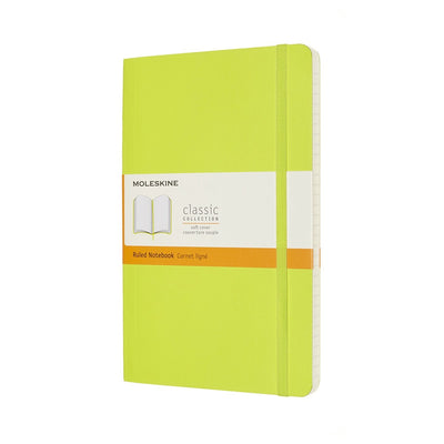 Klassisches Moleskine-Notizbuch – groß – Softcover – liniert – Zitronengrün