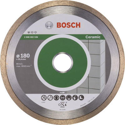 Bosch - Diamanttrennscheibe Standard für Keramik 180 x 25,40 x 1,6 x 7 mm