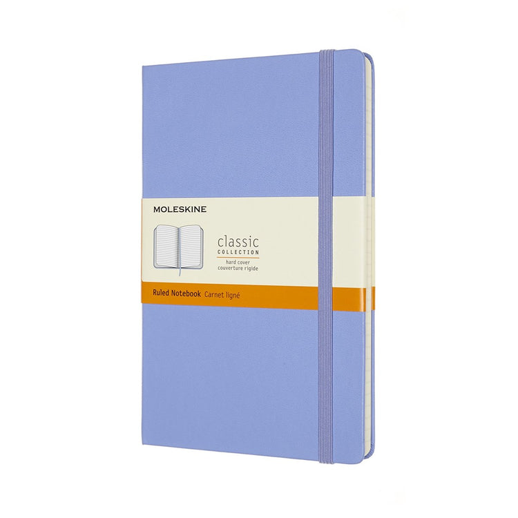 Klassisches Moleskine-Notizbuch – groß – Hardcover – liniert – Hortensienblau
