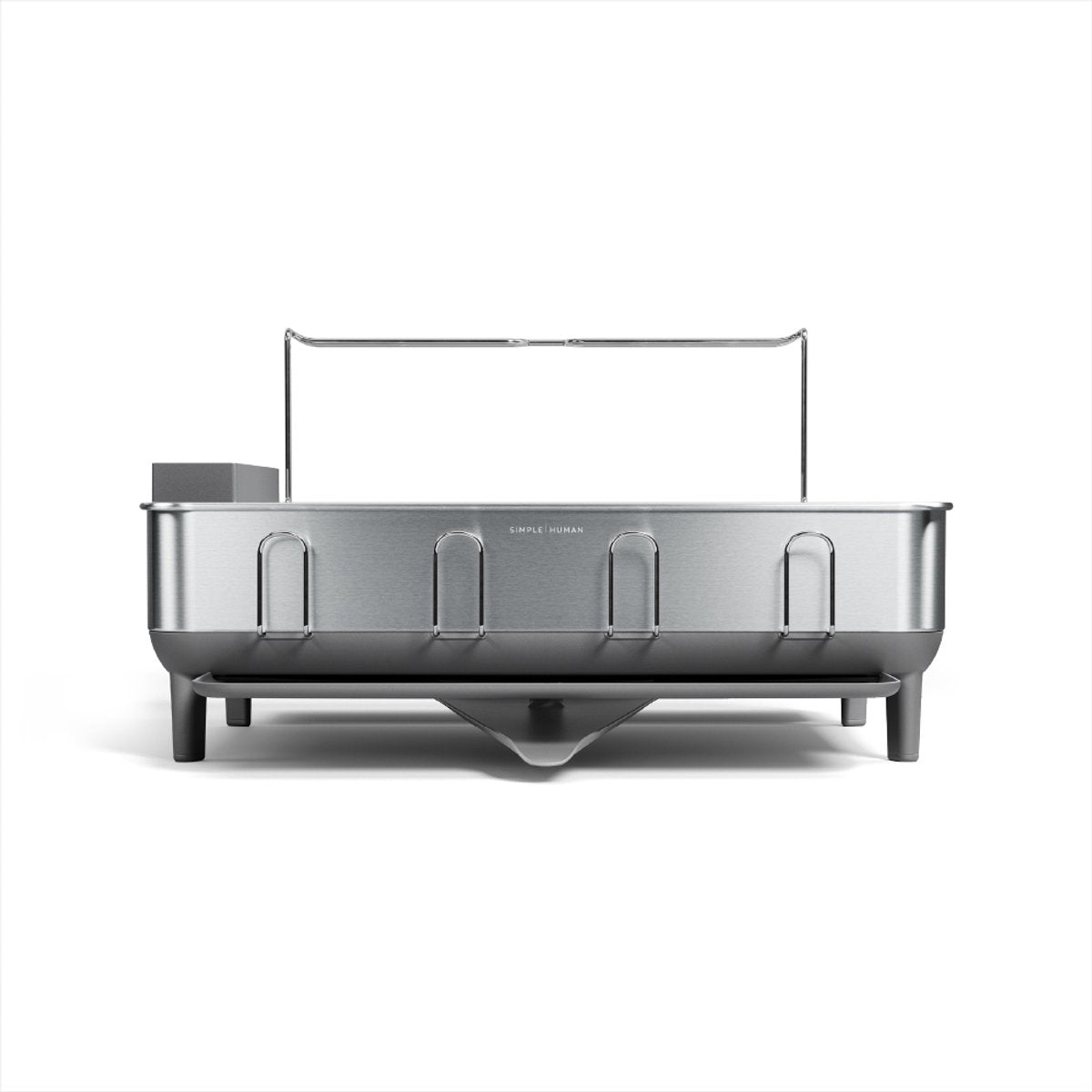 Simplehuman Abtropfgestell aus Edelstahl – freistehend – schwarzgrau
