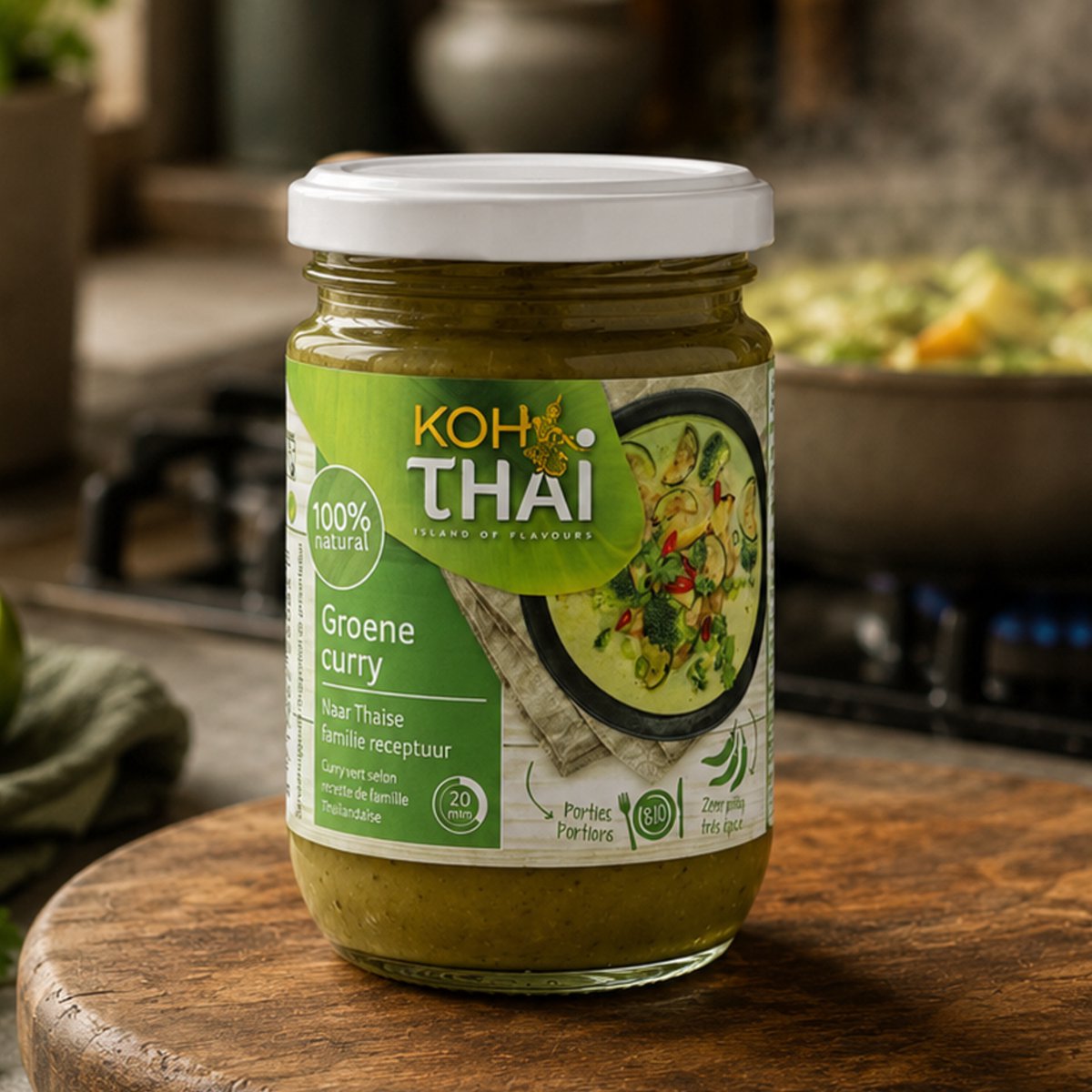 Koh Thai grüne Currypaste 6 x 225 Gramm