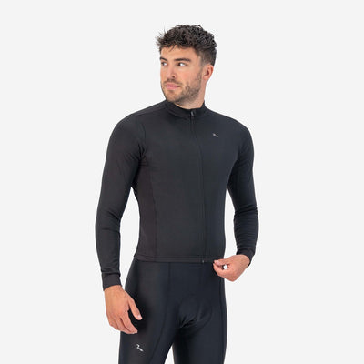 Rogelli Core Radtrikot Herren – Langarm – Schwarz – XXL