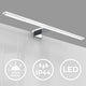 B.k.licht – LED-Spiegelleuchte – Wandleuchte mit Chromfarbe – Badezimmerbeleuchtung – L: 60 cm – IP44 – 4.000 K – 8 W