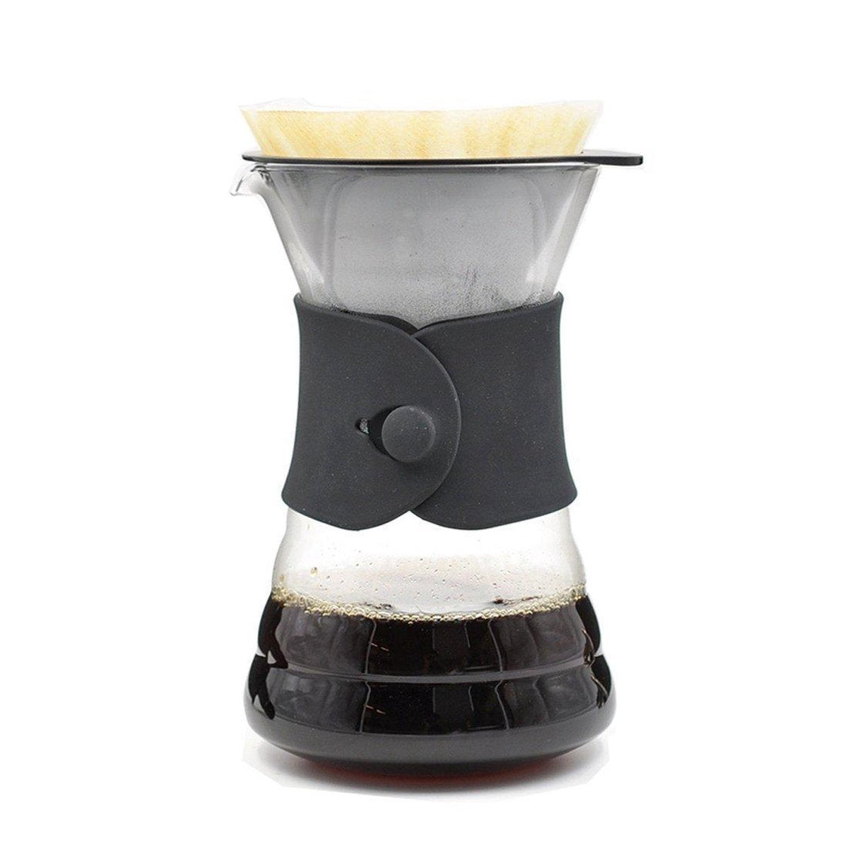 Hario V60 Drip Dekanter – Größe 02 – mit V60 Dripper Filterpapier – hitzebeständiges Glas