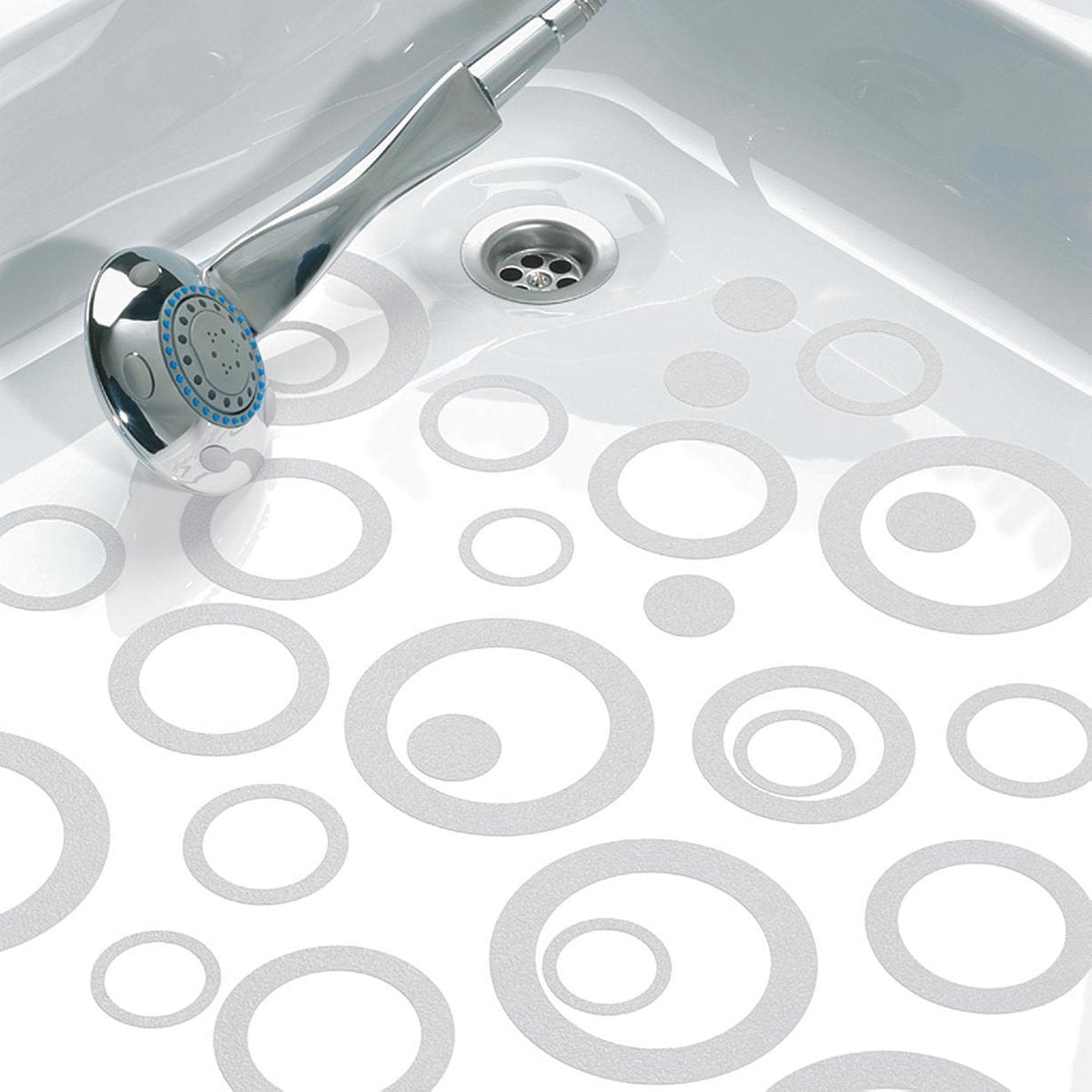 Sealskin Waterrings selbstklebende Anti-Rutsch-Aufkleber – PVC – 6 Stück – transparent