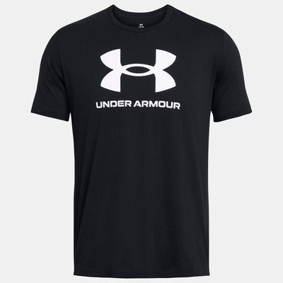 Under Armour UA Sportstyle Logo Update SS-BLK Herren-Sportshirt – Schwarz – Weiß