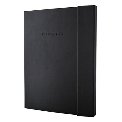 Sigel Notizbuch – Conceptum Pure – A4+ – Schwarz – Hardcover – 194 Seiten – 80 Gramm – Diamant – mit Magnetverschluss – si-co141