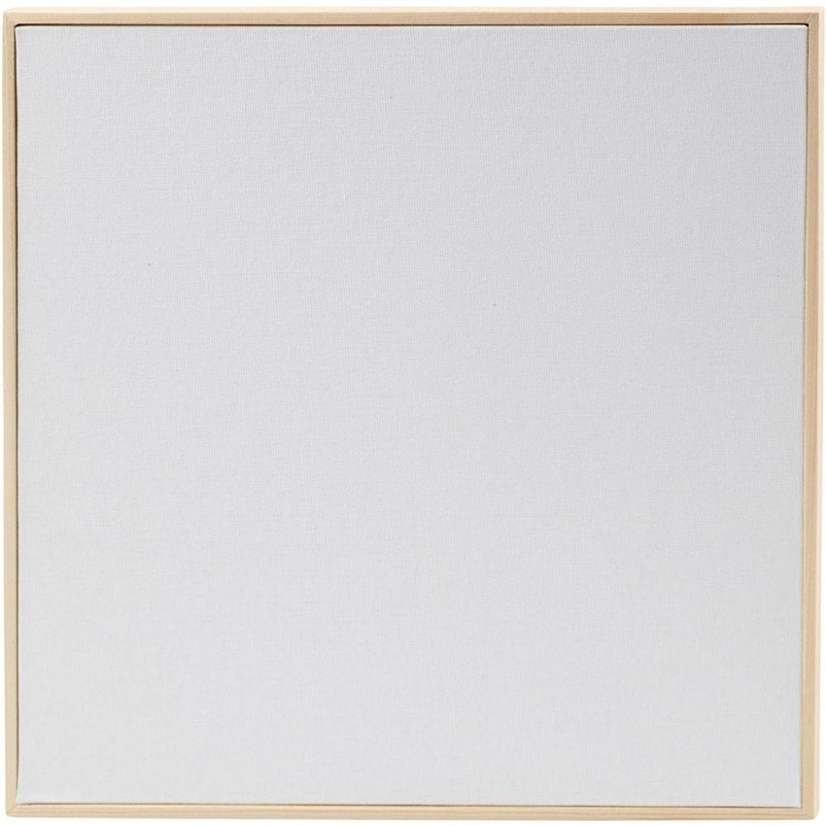 Creativ Company Leinwandpaneel mit Rahmen, Größe 30x30 cm, 280 gr, weiß, 1 Stück