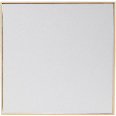 Creativ Company Leinwandpaneel mit Rahmen, Größe 30x30 cm, 280 gr, weiß, 1 Stück