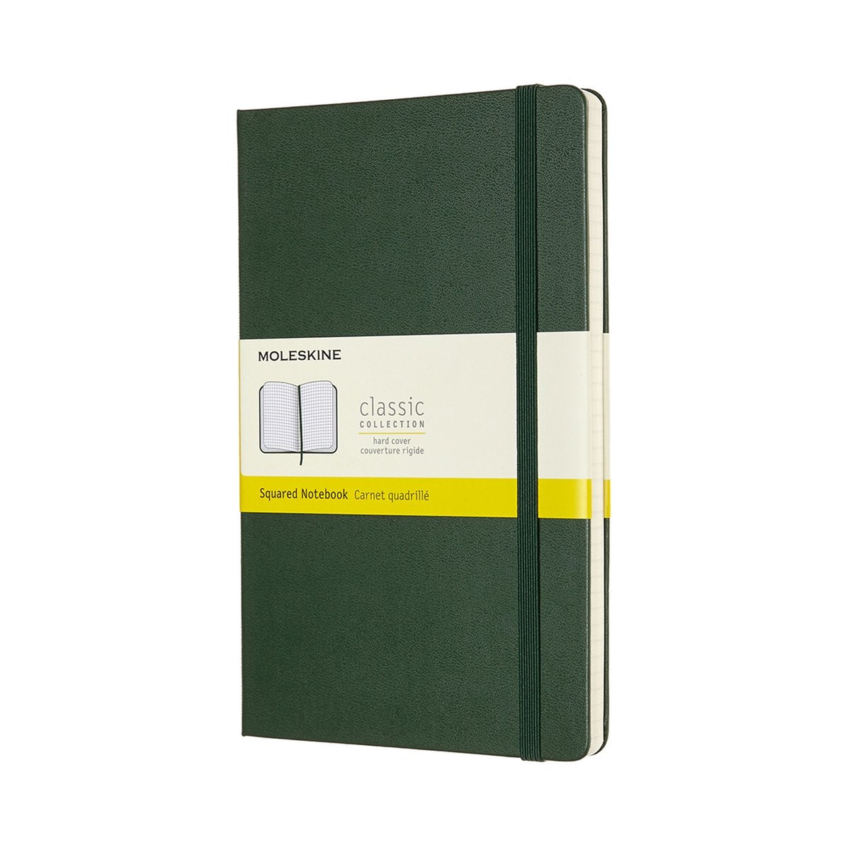 Klassisches Moleskine-Notizbuch – groß – Hardcover – kariert – Myrtengrün