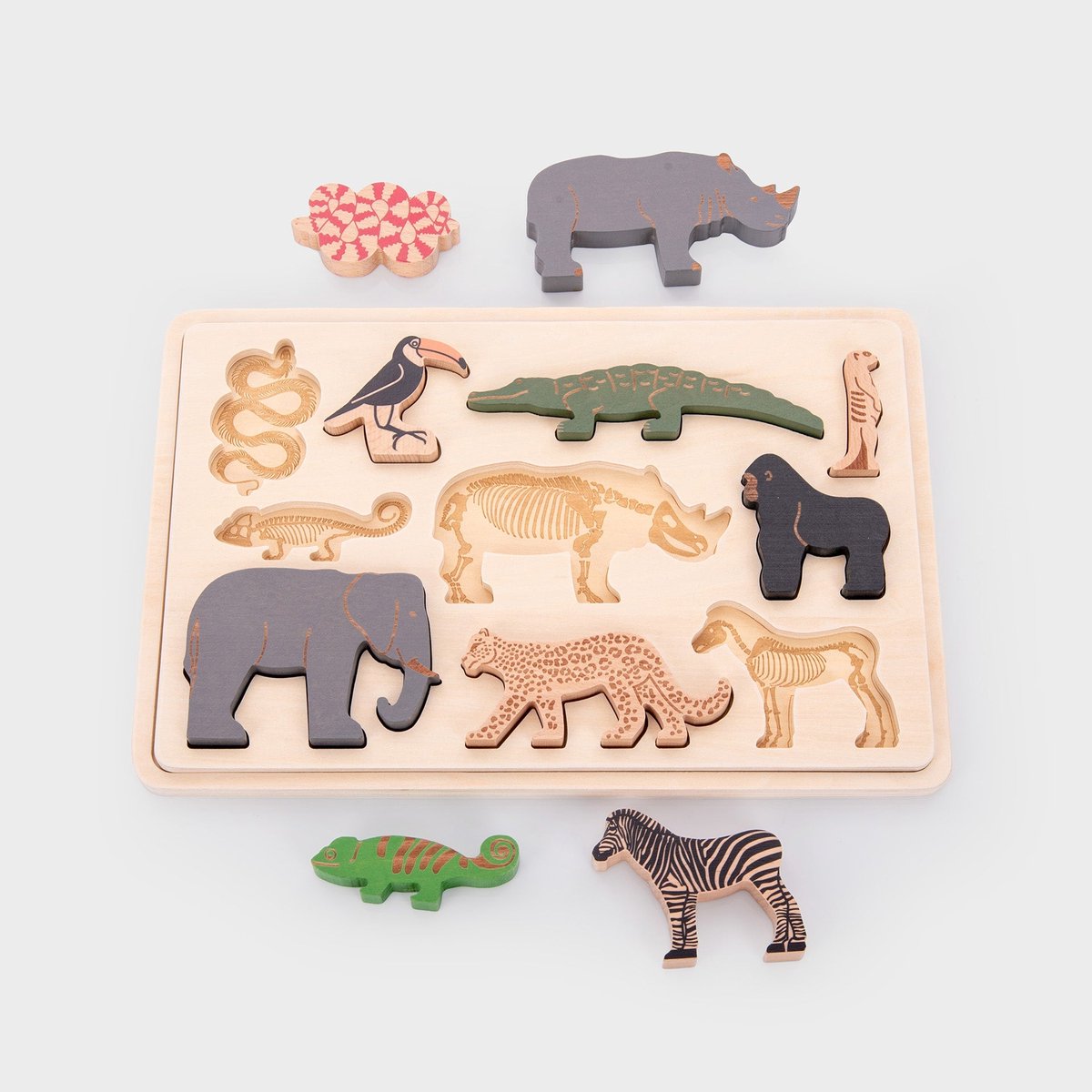 Tickit® Safaritier-Schichtenpuzzle