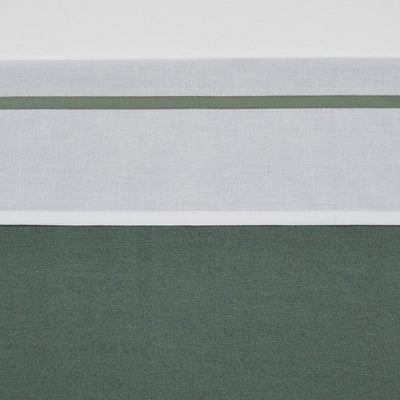 Meyco Babybettlaken mit Paspelierung – Waldgrün – 100 x 150 cm – 0,3 Tog