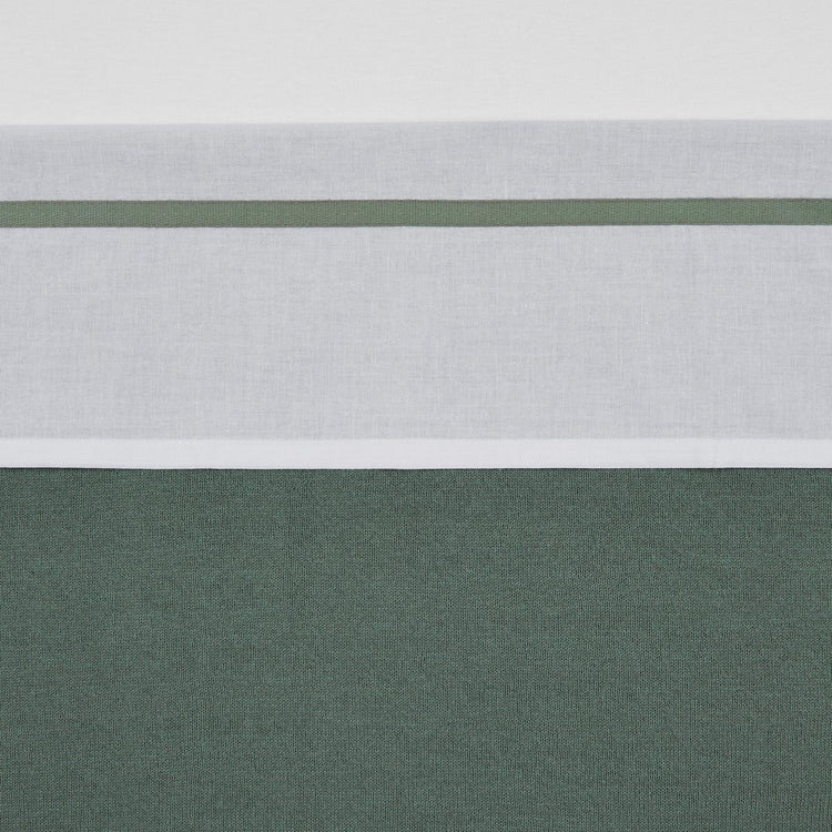 Meyco Babybettlaken mit Paspelierung – Waldgrün – 100 x 150 cm – 0,3 Tog