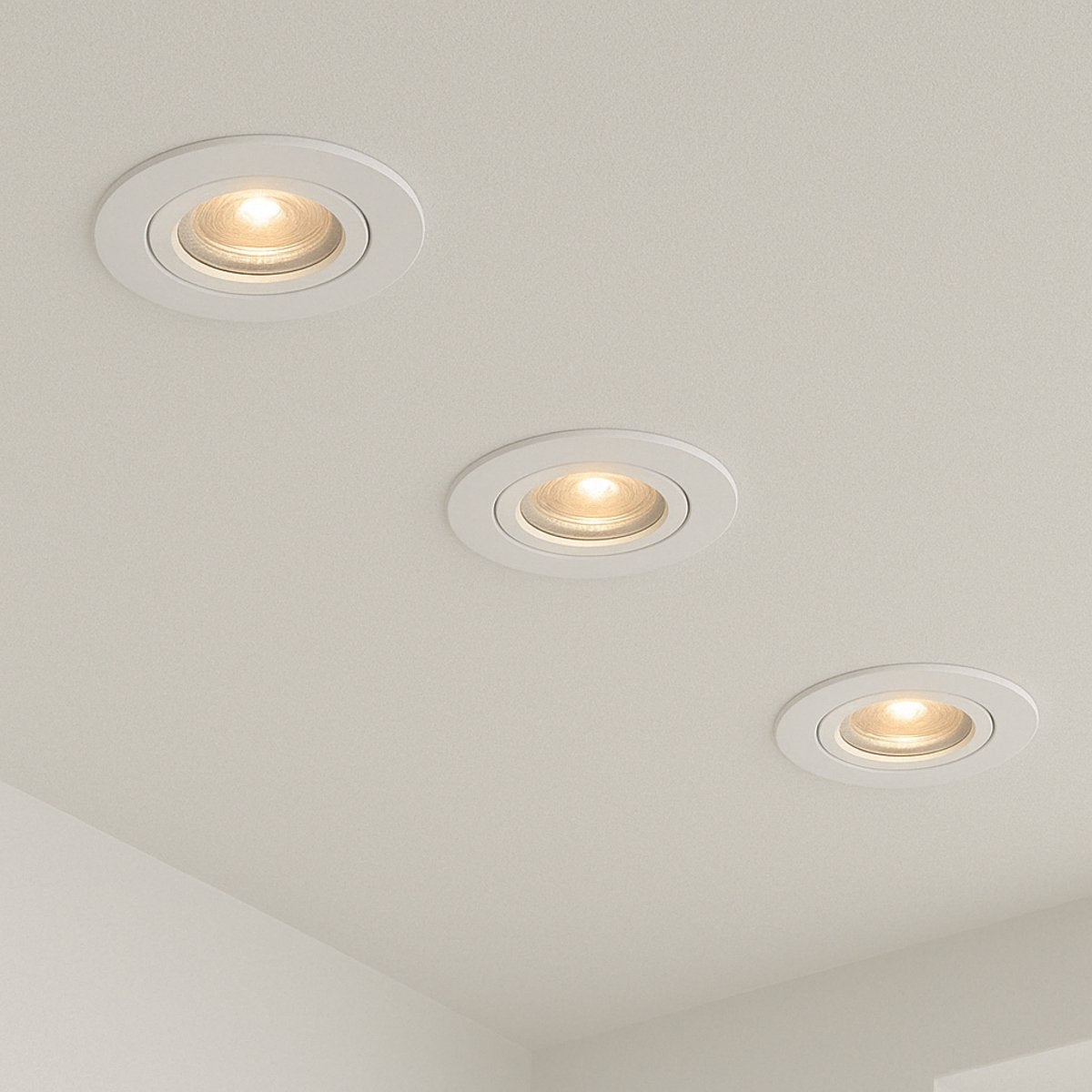 Smarter Einbaustrahler Calex – Smartes LED-Downlight dimmbar – neigbar – warmweißes Licht – weiß