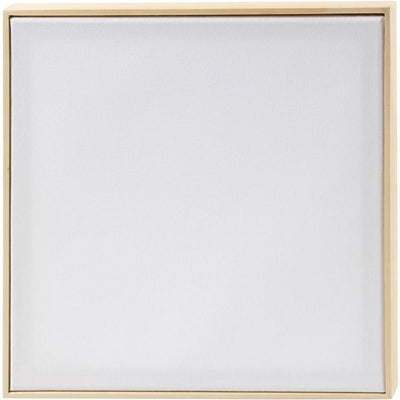 Creativ Company Keilrahmen mit Rahmen, Größe 30x30 cm, 280 g, weiß, 10 Stück 1 Karton